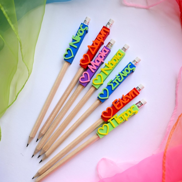 Μολυβάκια Με Ονόματα και Σχέδια - School