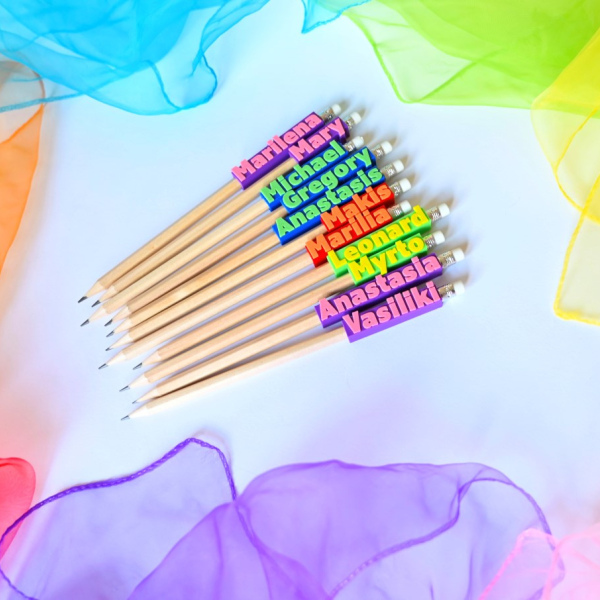 Μολυβάκια Με Ονόματα και σχέδια - School