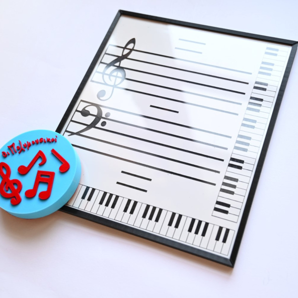 Ακρυλικός Πίνακας Μουσικής με Πεντάγραμμο - Οι Πολυμουσικοί